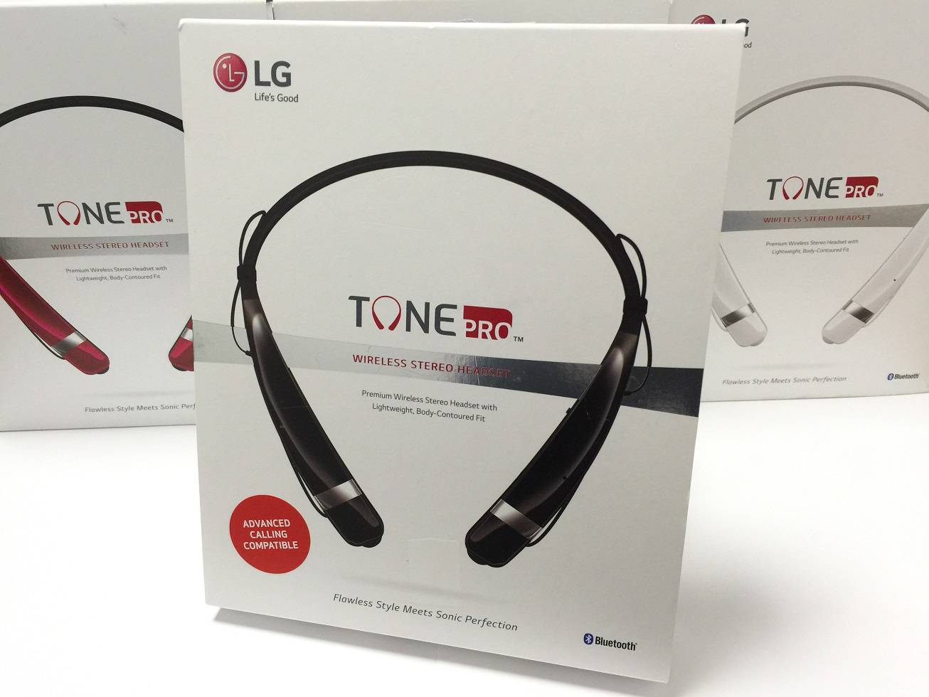 New LG TONE Pro HBS760 Black Wireless Bluetooth Stereo Headset+Free